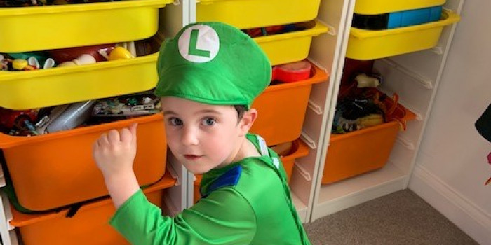 Ethan As Luigi