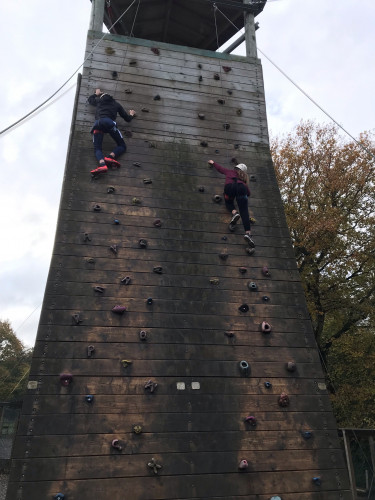 GCSE PE Trip Climbing Wall